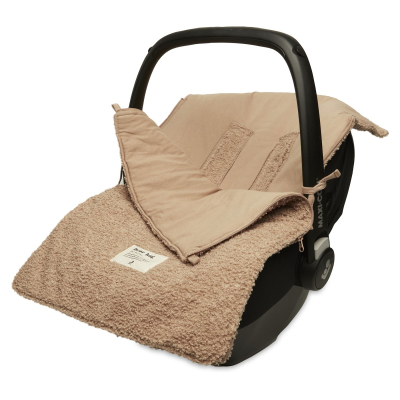 Rjava vreča za voziček, lupinico ali otroški avtosedež BOUCLE Biscuit, Jollein®