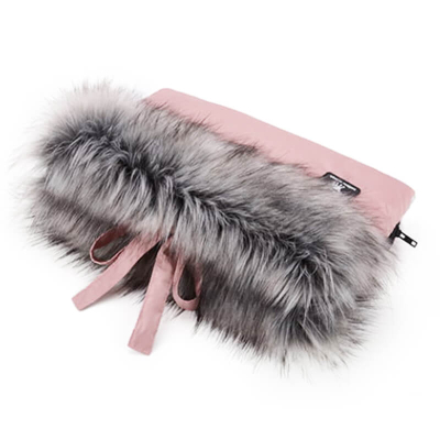 Pudrasto roza enojna rokavica za voziček YUKON (univerzalna), Cottonmoose
