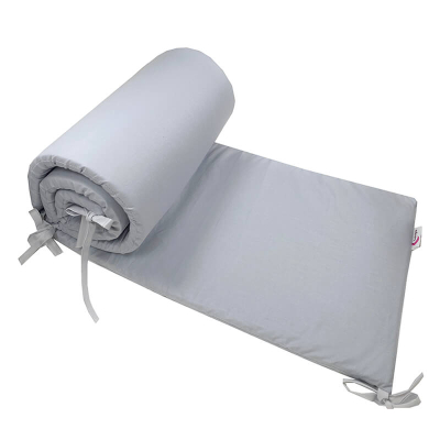 Kompaktna siva obroba za posteljico, 180x30 cm Largo