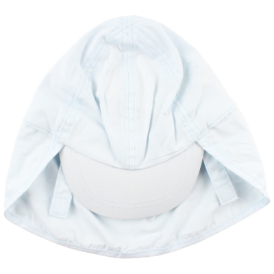 Svetlo moder klobuček - kapa s šiltom za dojenčka z UV zaščito (UPF 50+) 0-1 leto – Illusion Blue, Nordic Label