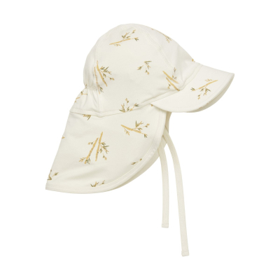 Kremno bel klobuček za dojenčka z UV zaščito (UPF 50+) iz bambusa BAMBOO 62/68, Minymo