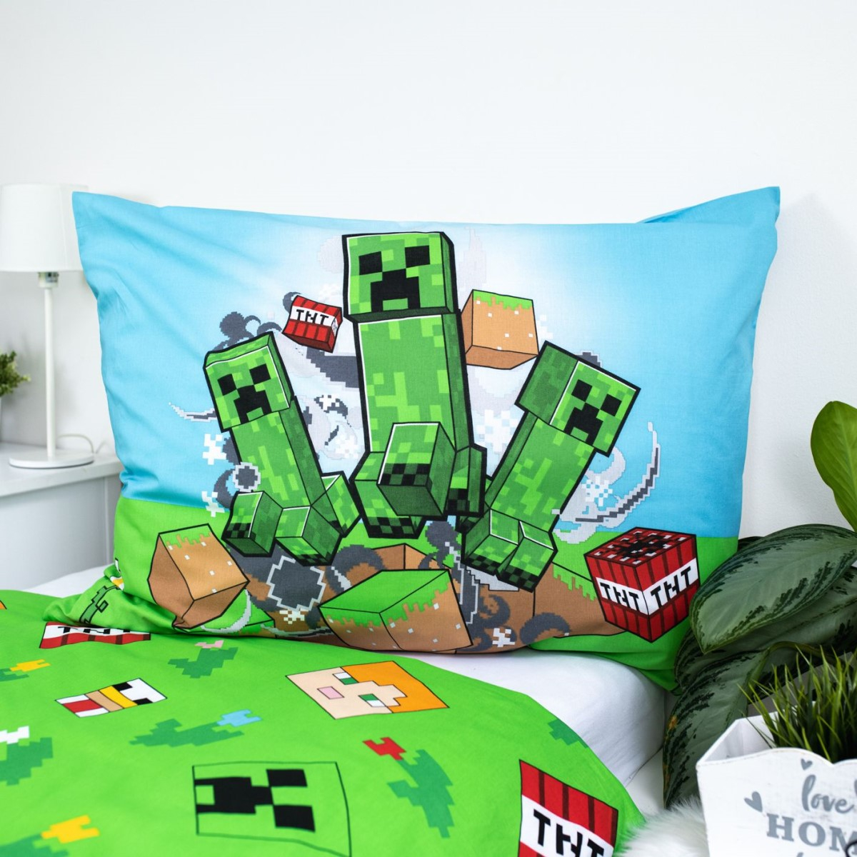 2-delna posteljnina MINECRAFT Outdoors Mobs, 140x200 cm -3