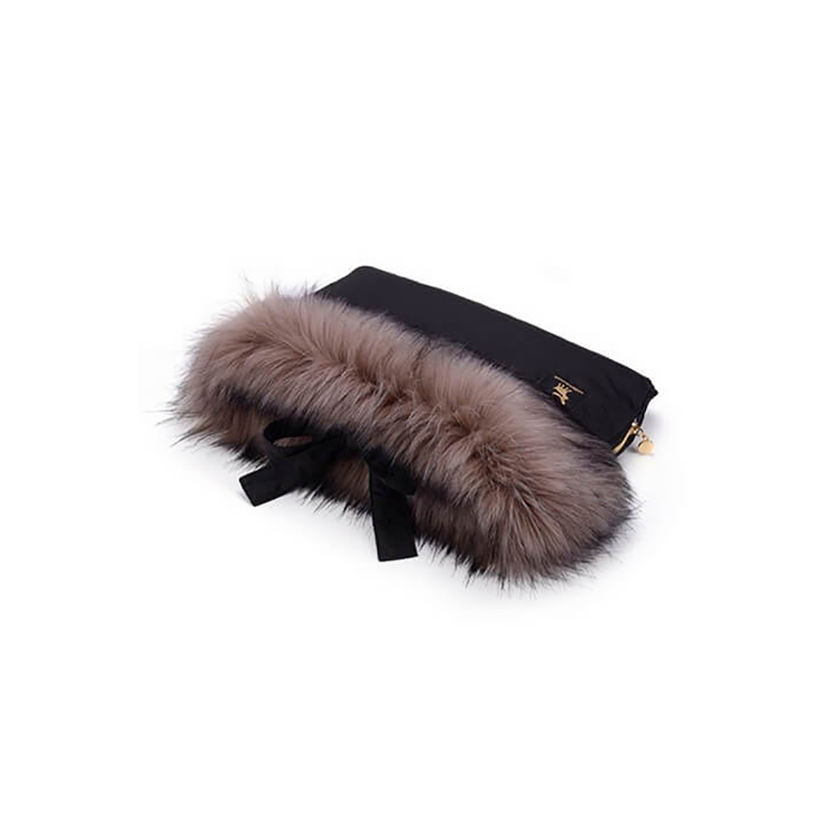 Črna-zlata muf rokavica COTTONMOOSE