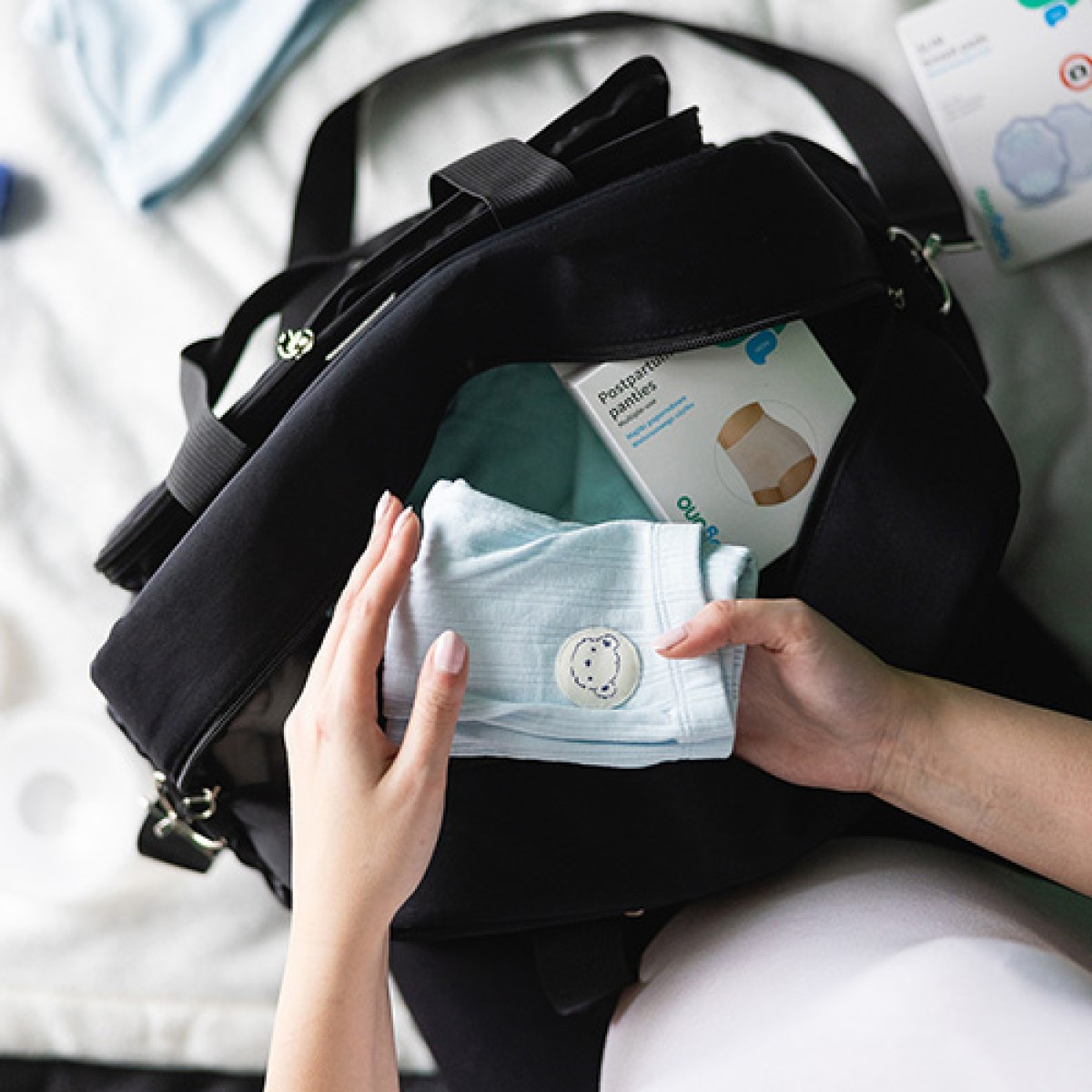 ČRNA previjalna torba za mamice ACTIVE, BabyOno -1