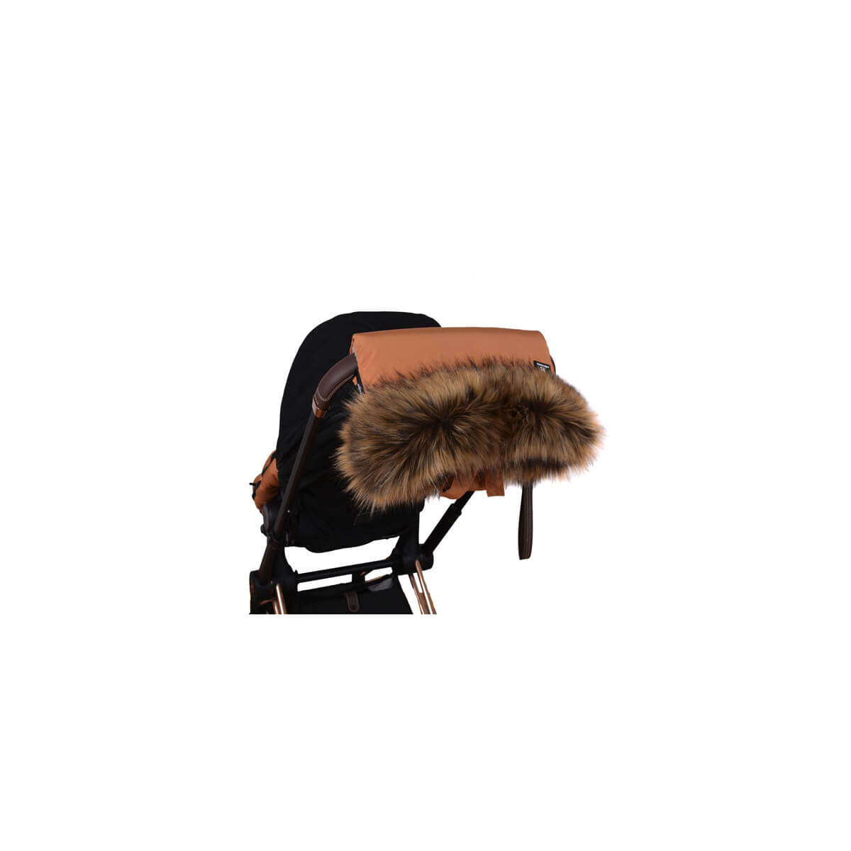 Karamel rjava rokavica za voziček Cottonmoose