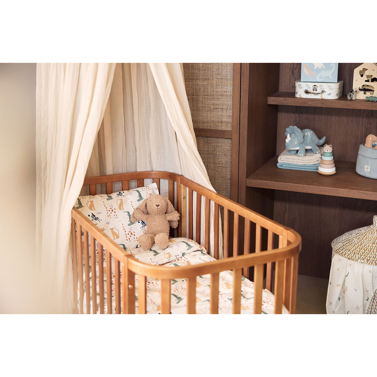 Kremno bel baldahin – komarnik - šotor  IVORY, Jollein® 