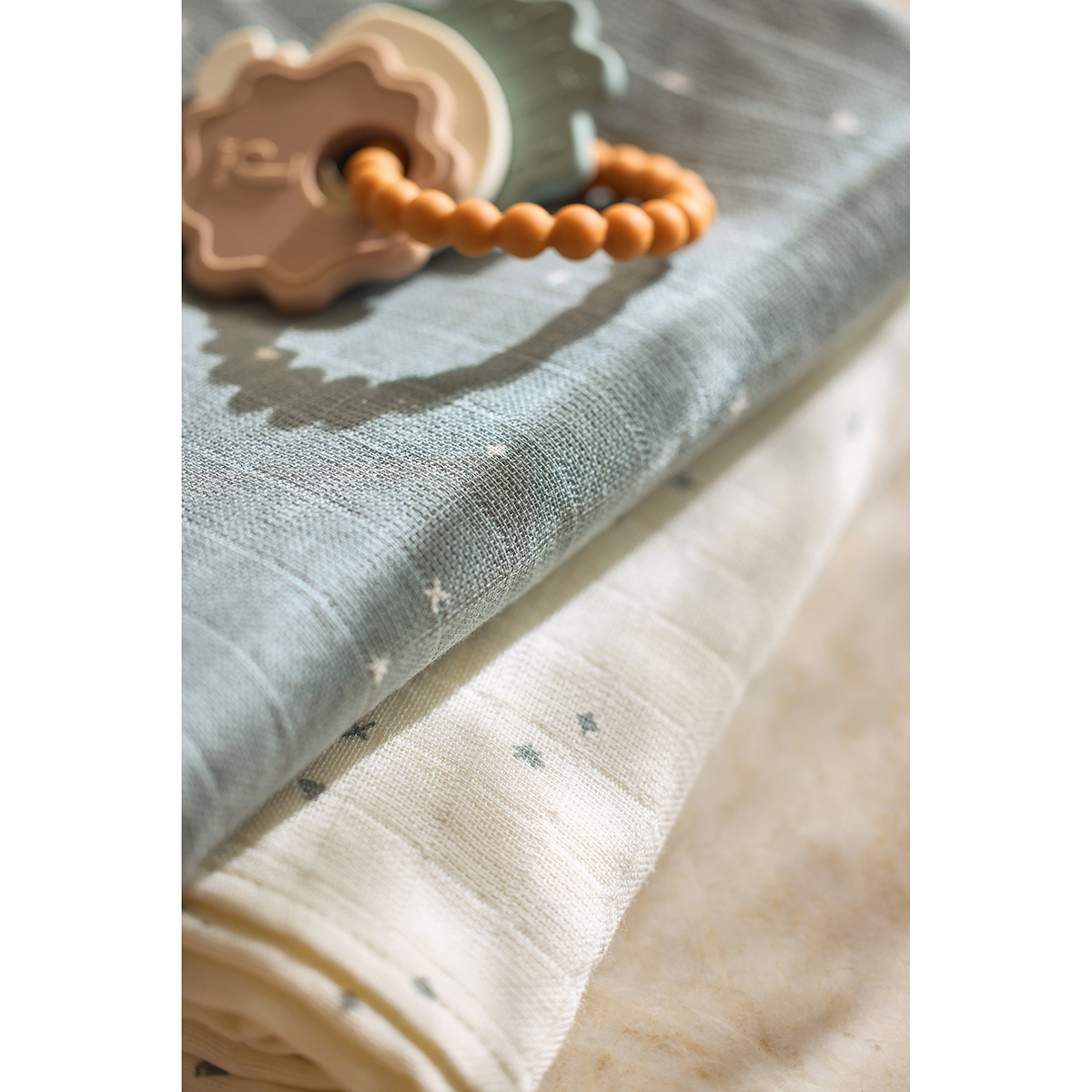 Zelene krpice za umivanje TWINKLING - SEA GREEN 15x20cm (3 kosi) Jollein®