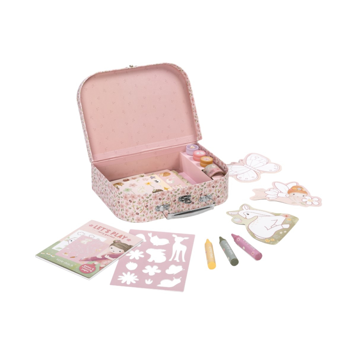 Kreativni kovček Rosa Fairy Garden (3 leta+), Little Dutch (126898)-7