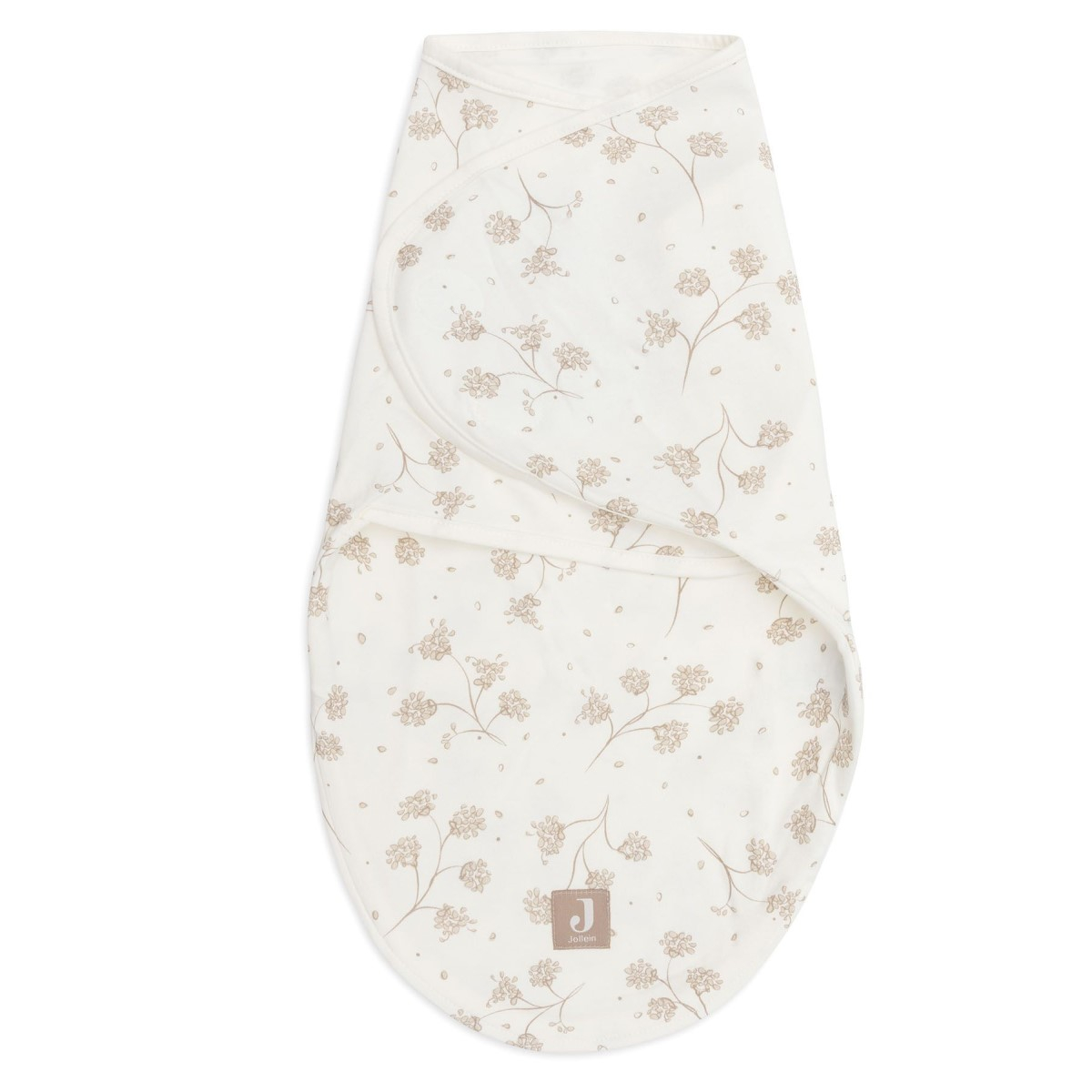 Kremno bela swaddle povijalna odejica LEAFY DREAMS (0-3 m), Jollein®