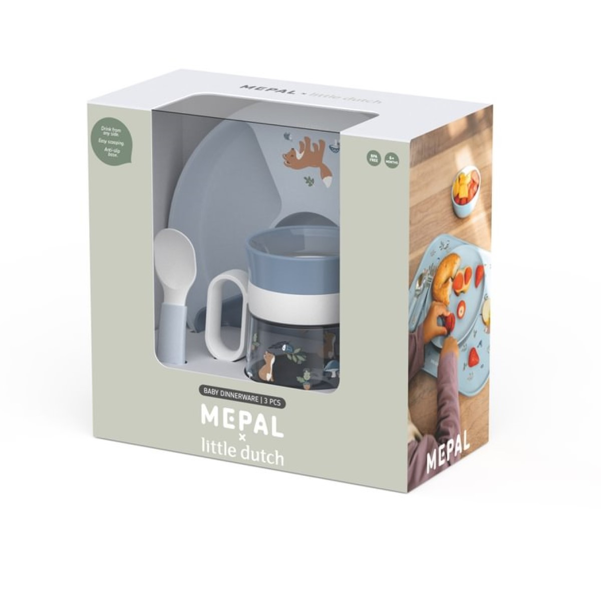 Moder 3-delni jedilni set Forest Friends, Little Dutch (108040565408)-1