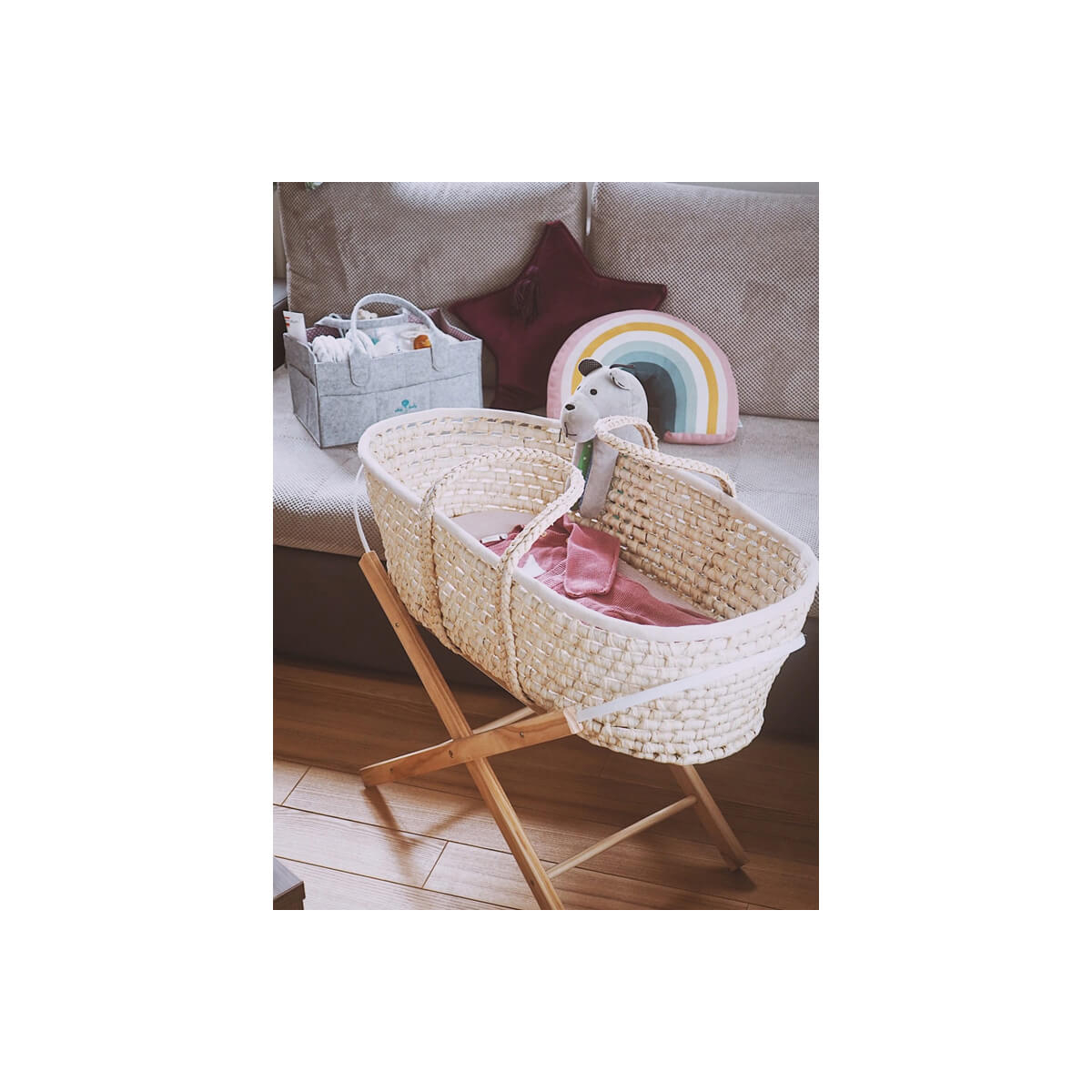 Stojalo za mojzesovo košaro AHOJBABY - Smart Natural