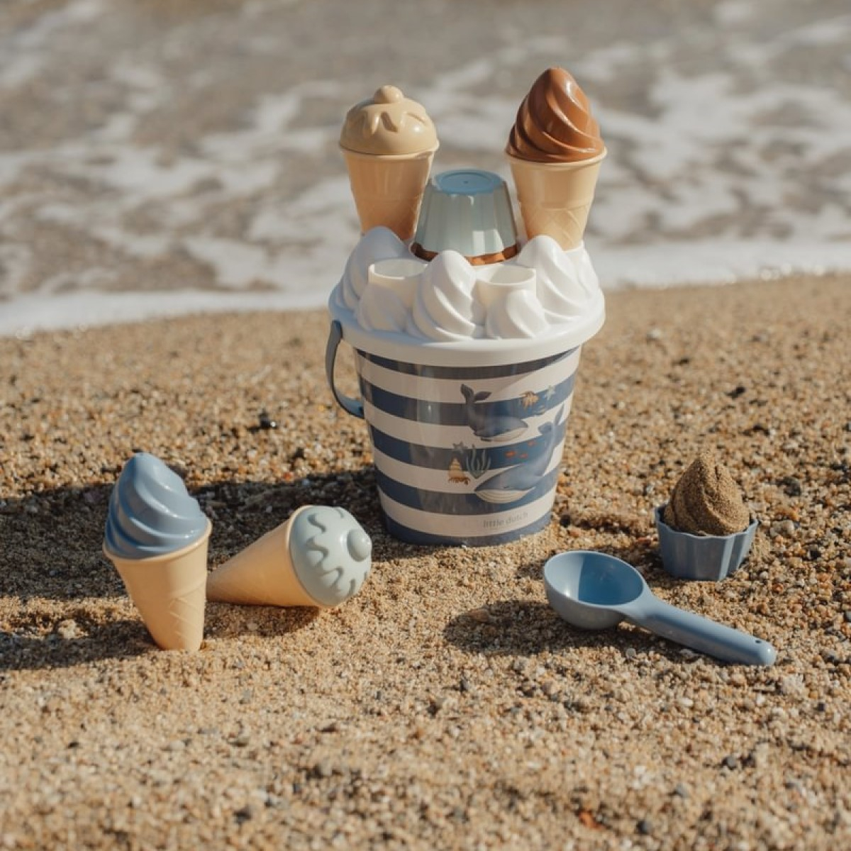 Otroški set za na plažo Ocean World Ice Cream, Little Dutch (2016376)-3