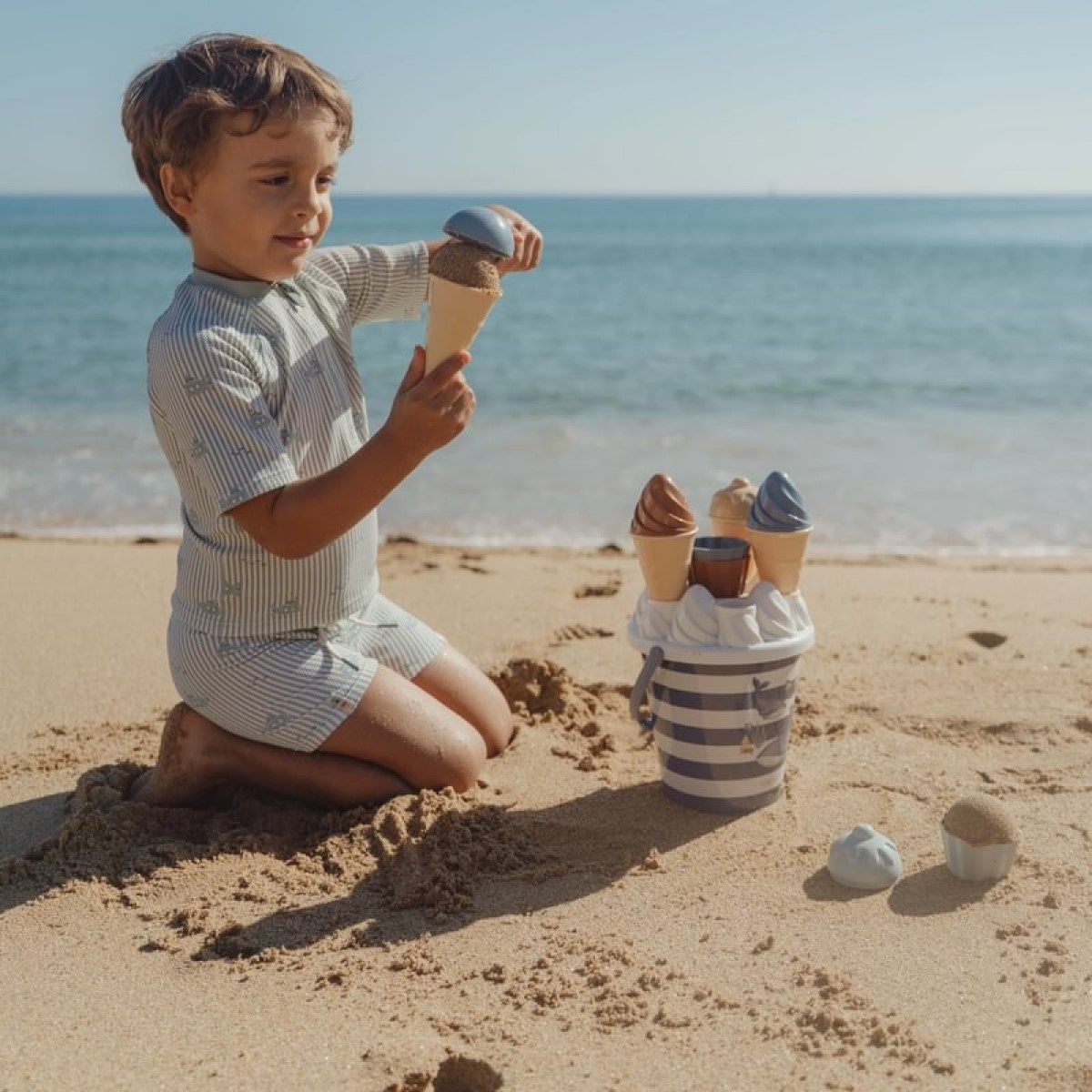 Otroški set za na plažo Ocean World Ice Cream, Little Dutch (2016376)-4