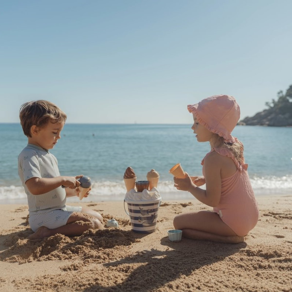 Otroški set za na plažo Ocean World Ice Cream, Little Dutch (2016376)-5