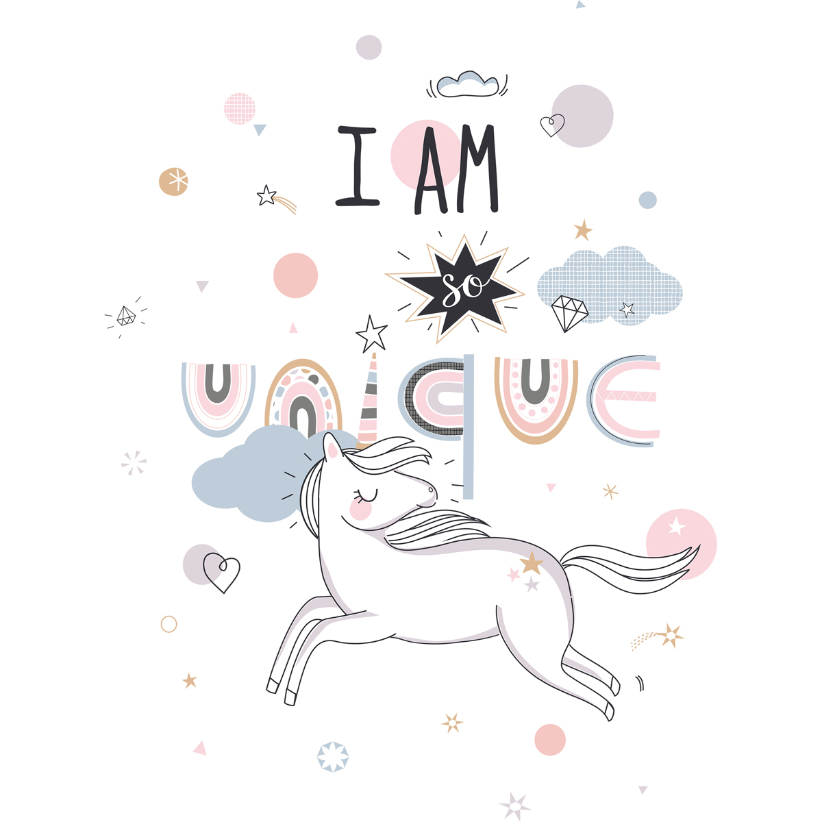 I MA UNIQUE posteljnina unicorn