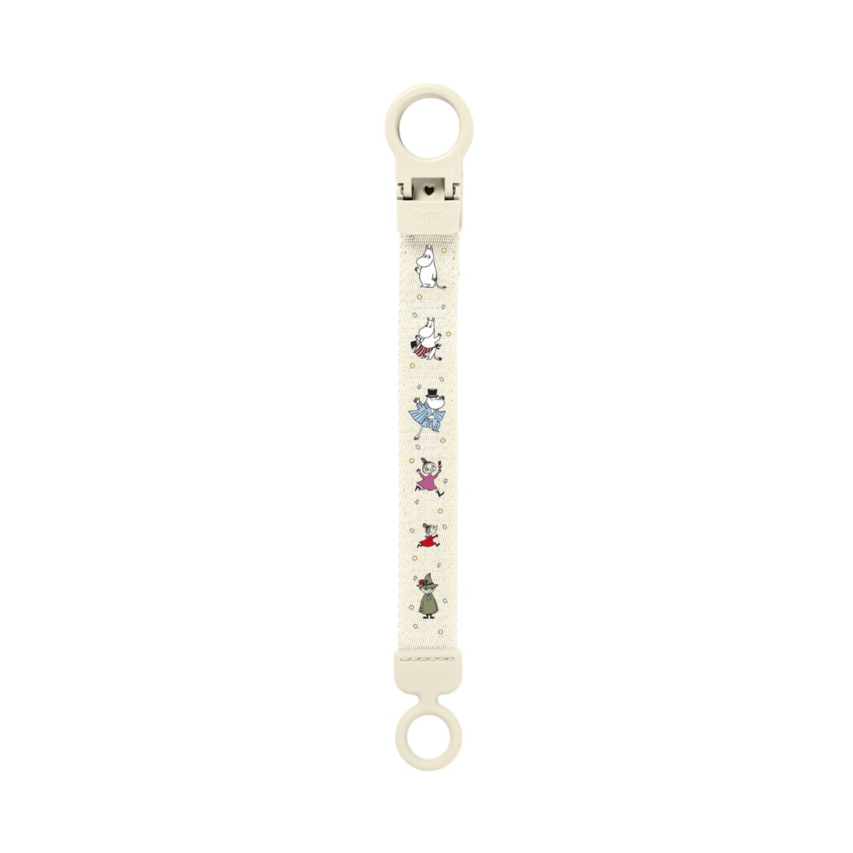 Priponka za dudo BIBS x Moomins Loop - Ivory-1