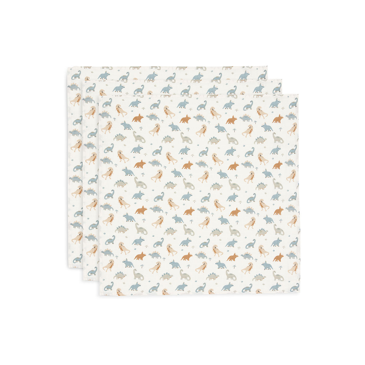 Bele tetra plenice ROARSOME (70x70 cm) – 3 kosi, Jollein®