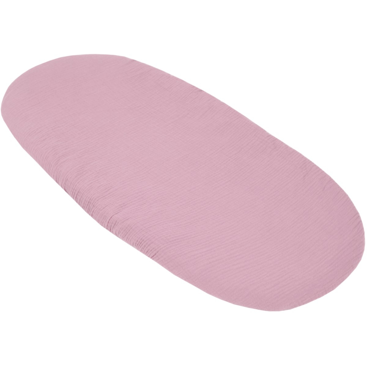 Ovalne rjuhe za košek 75/80x35/40 cm iz bombažnega muslina ROŽICE (3 kos) BabyLux-1