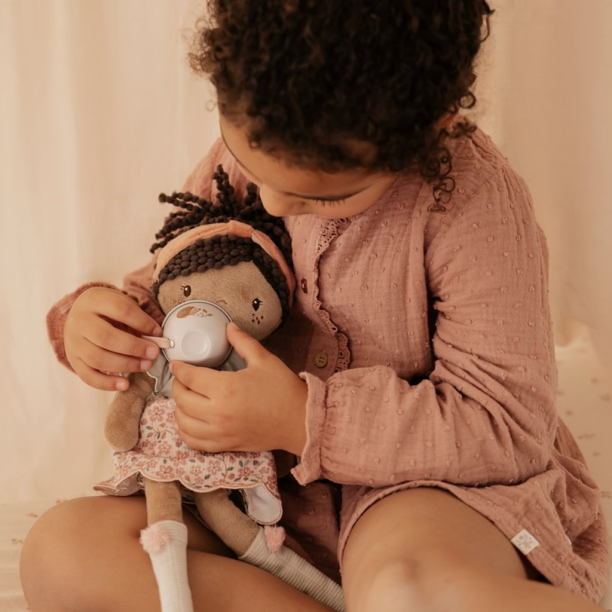 Roza punčka EVI (12m+) M, Little Dutch (LD4666)-6