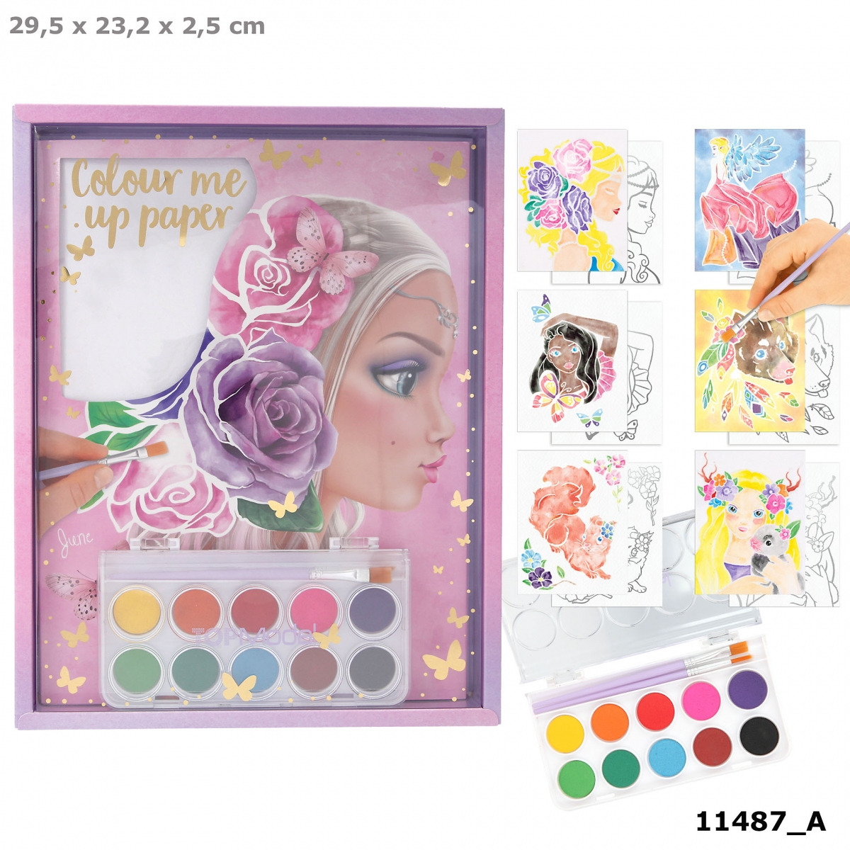 TOPModel set akvarelov COLOR ME UP PAPER