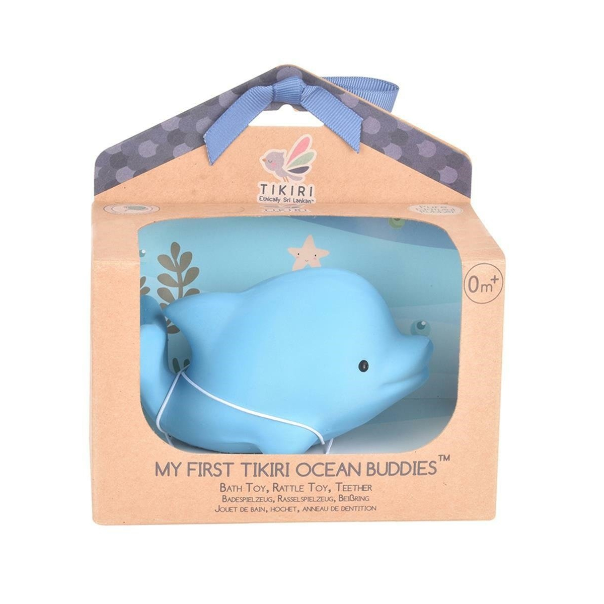 Gumijasto grizalo z ropotuljico DELFIN