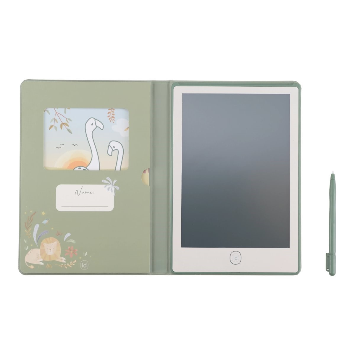 Zelena risalna tablica Safari Friends (4leta+), Little Dutch (LD7491)