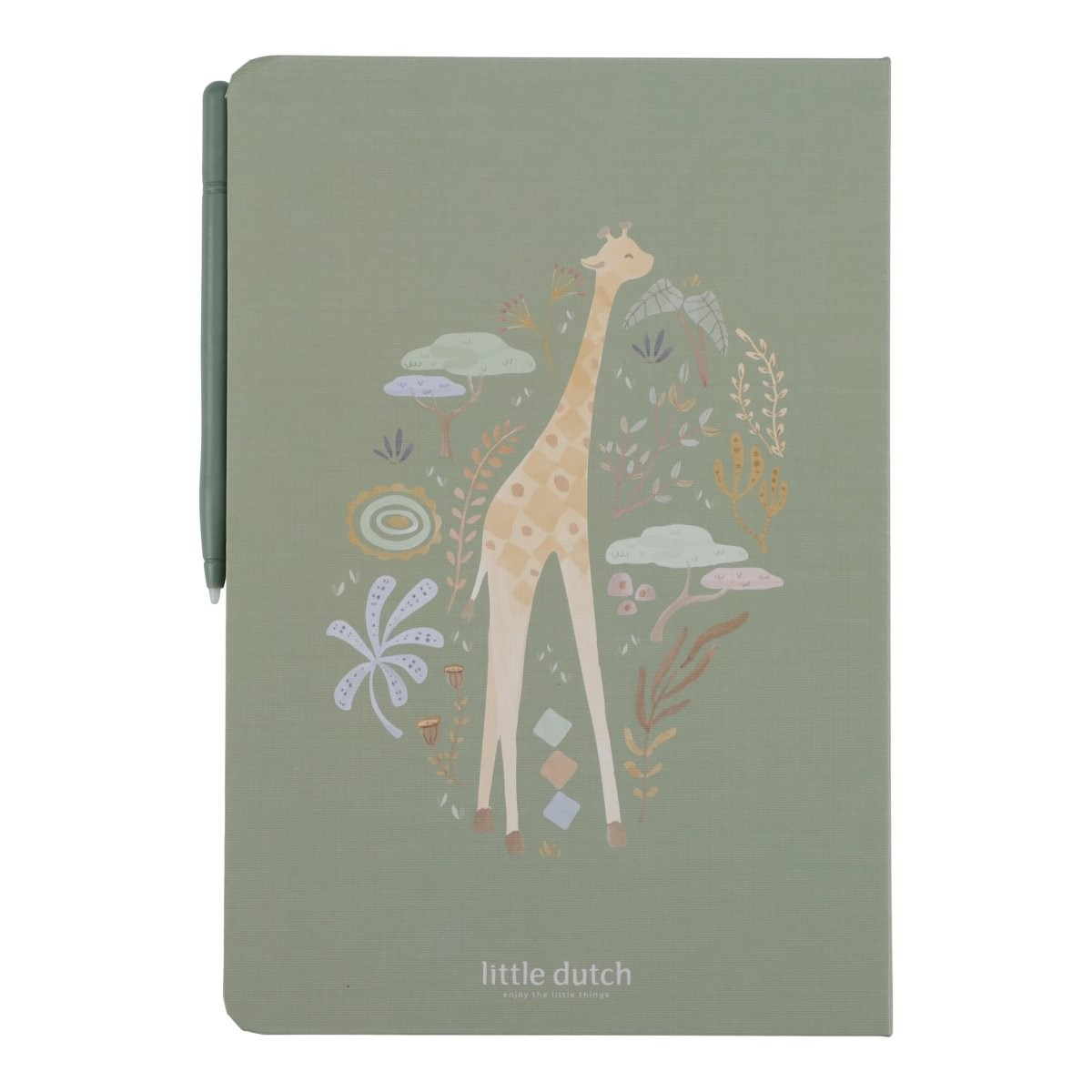 Zelena risalna tablica Safari Friends (4leta+), Little Dutch (LD7491)-2
