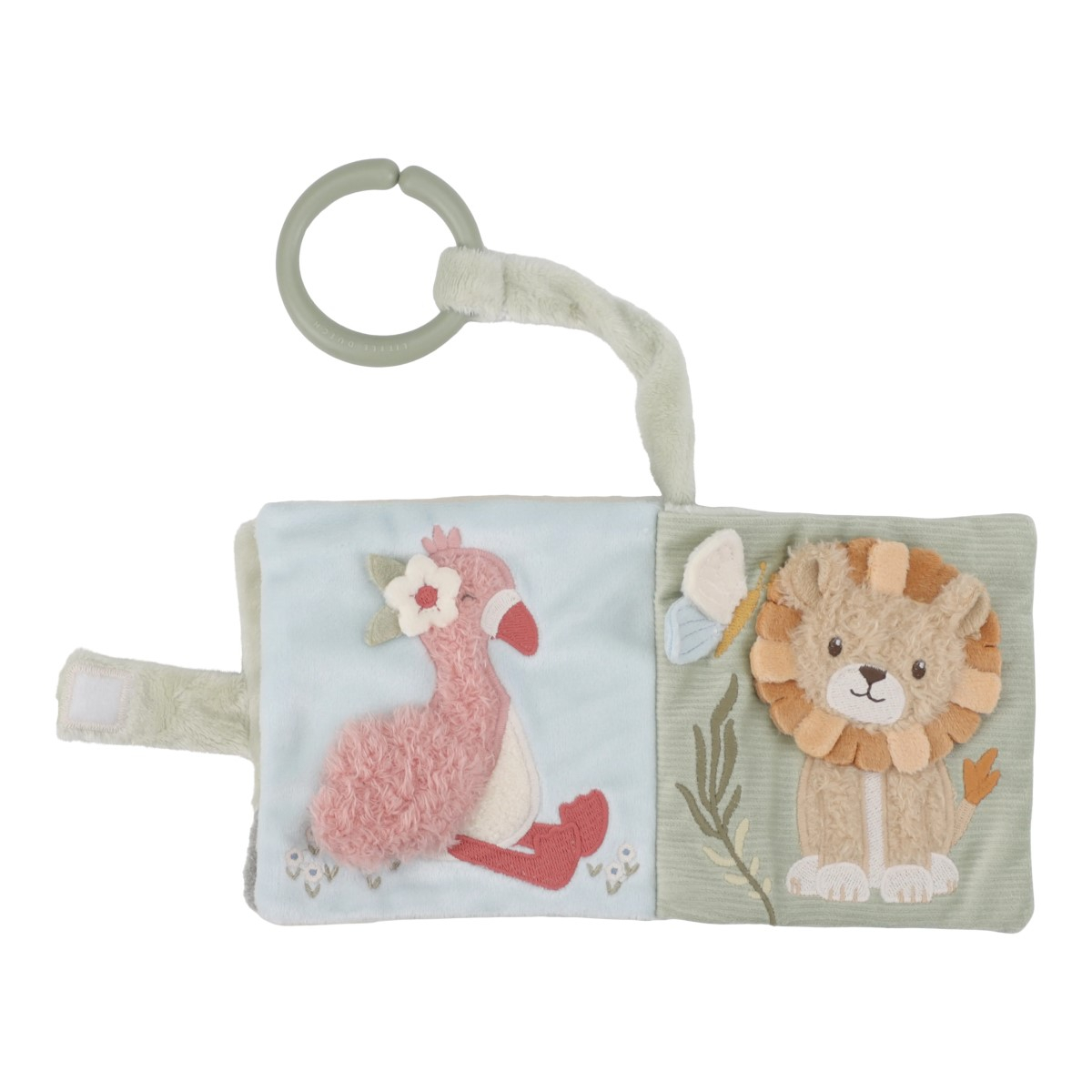 Bež senzorična potovalna knjigica Safari Friends (0m+), Little Dutch (LD8319)-5
