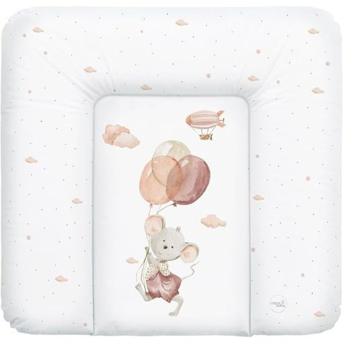 Bela PREVIJALNA blazina basic MIŠKA 75x72 cm, Ceba®