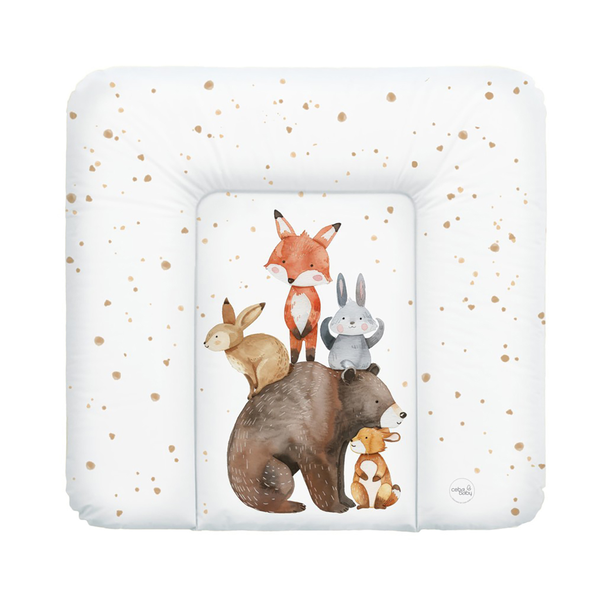 Bela PREVIJALNA blazina basic FOREST FRIENDS 75x72 cm, Ceba®