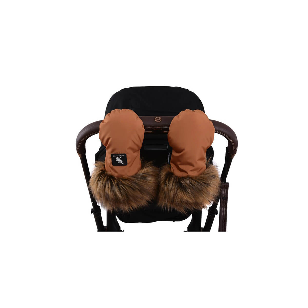 Cottonmoose karamel rjave rokavice za voziček