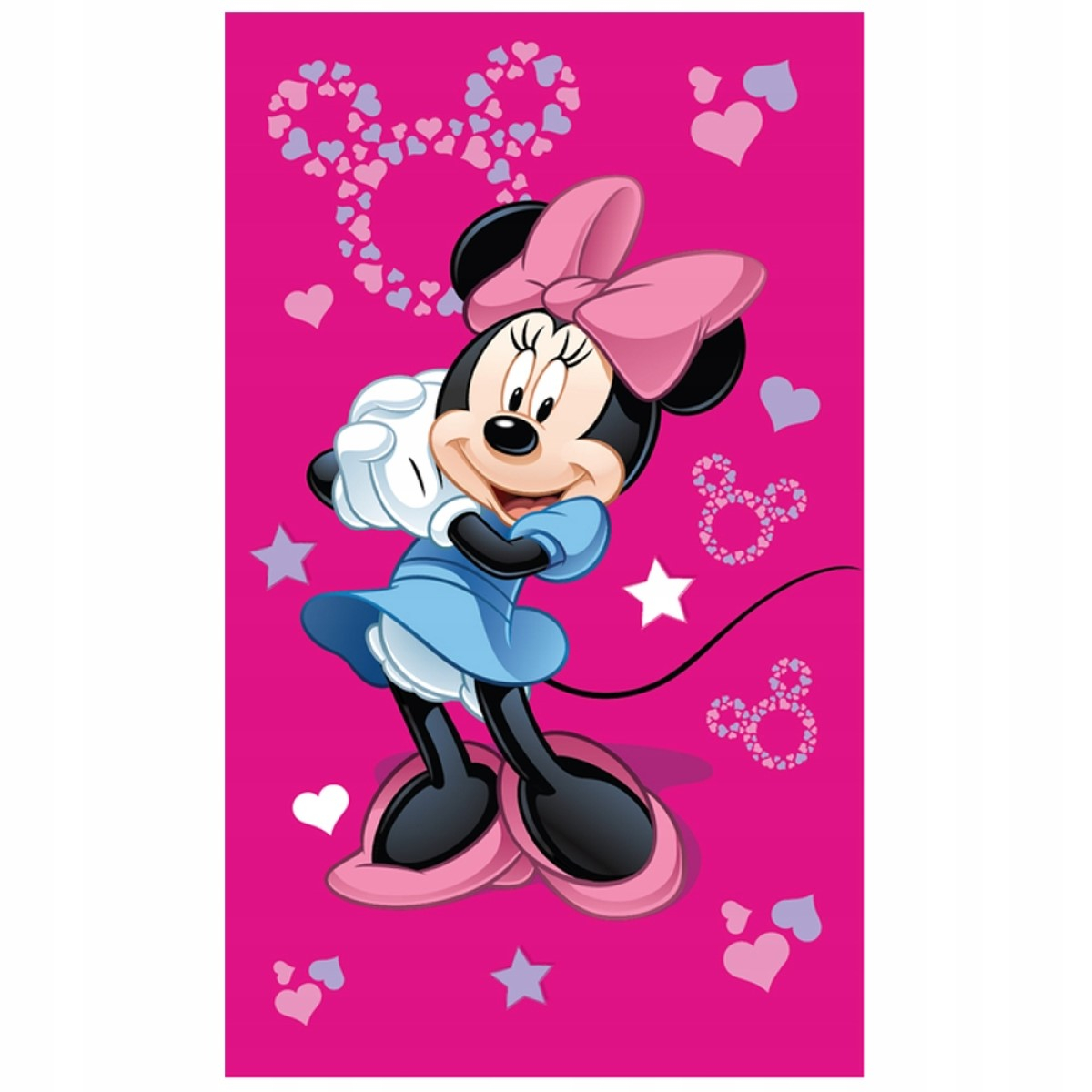 Roza otroška brisačka Minnie Mouse, 30x50 cm, ©DISNEY