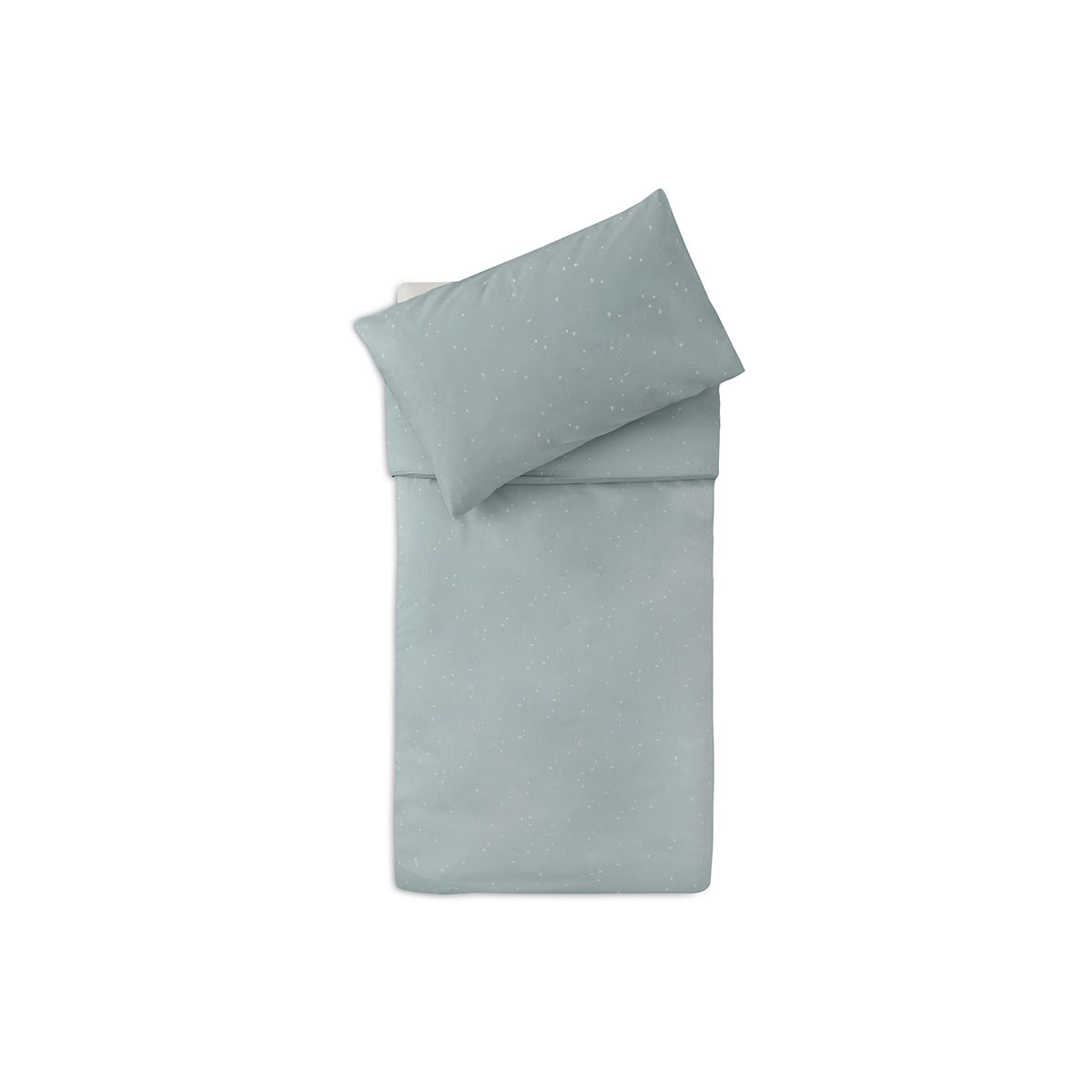 Zelena 2-delna posteljnina TWINKLING SEA GREEN, 135/140x100 cm, Jollein