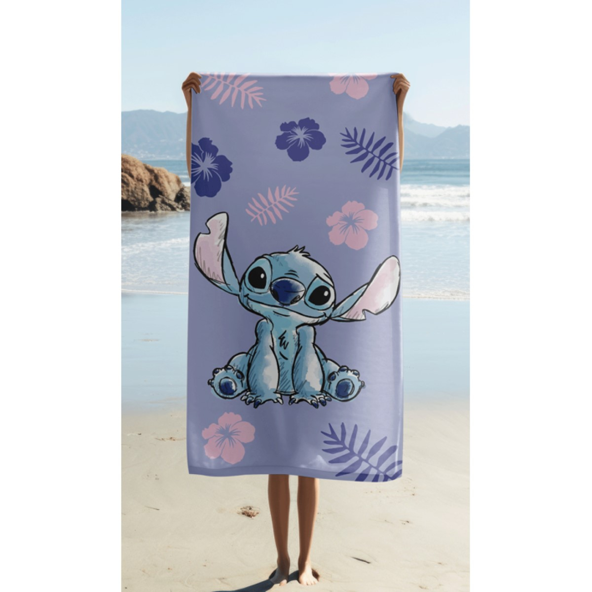 Otroška kopalna brisača LILO & STITCH, 70X140 cm, ©DISNEY-1