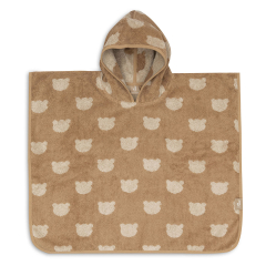 Rjav otro&scaron;ki pončo Jacquard TEDDY BEAR, Jollein&reg;  