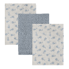 Modre tetra plenice ASHLEY BLUE (70x70 cm) - 3 kosi, Pippi&reg;