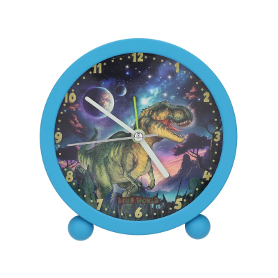 Dino World modra budilka GALAXY GLOW IN THE DARK  - AKCIJA