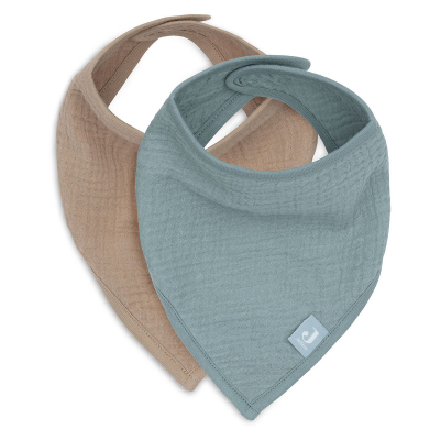Zelena rutka-slinček SEA GREEN/OATMEAL (2 kosa), Jollein® 