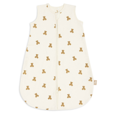 Kremno bela jersey Spalna vreča Mini Teddy Bear, Little Waffle 60 cm (0-6m), Jollein® 