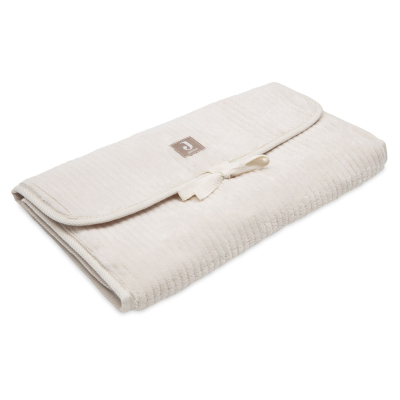 Kremno bela previjalna podloga rebrasta OATMEAL, 70x35-70 cm, Jollein® 