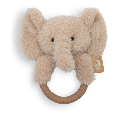 Bež pli&scaron;asta ropotuljica - grizalo SLONČEK Elephant Suki (0m+) Jollein&reg;