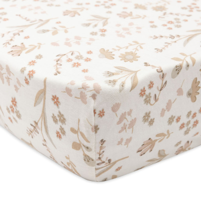 KREMNO BELA jogi rjuha 80/90x40 cm Bloomy, bombažni jersey, Jollein®