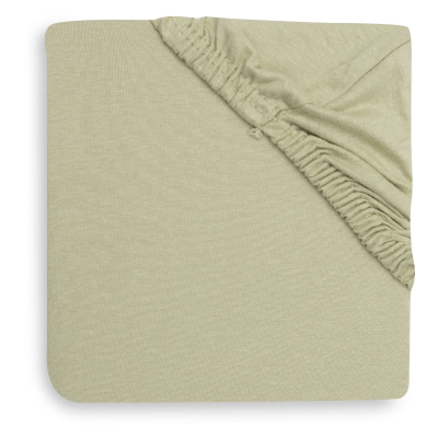 Pastelna zelena jogi rjuha 120x60 cm SOFT MATCHA bombažni jersey, Jollein®
