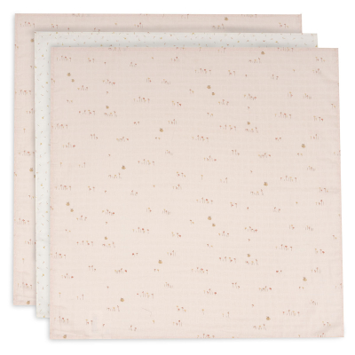 Roza tetra plenice PRETTY PICNIC (70X70 cm) – 3 kosi, Jollein®