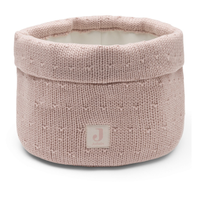 Svetlo roza pleteni mali ko&scaron; za shranjevanje Sprinkle Knit Silk Rose, Jollein&reg;