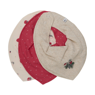 Rdeča rutka-slinček – Jagoda, 410 True Red (3 kosi), Pippi®