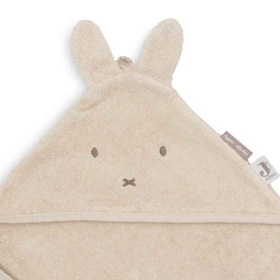 Bež brisača s kapuco 75x75 cm MIFFY - Warm Sand, Jollein®  