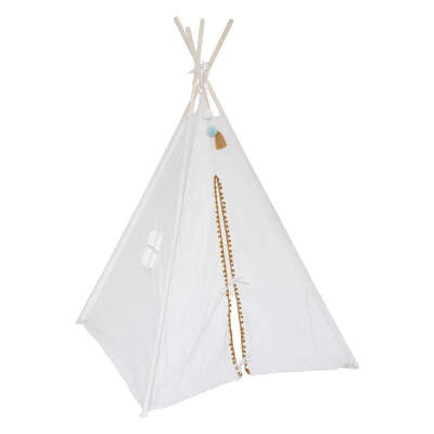 Šotor tipi BEŽ BEL, POM POM 120x120 cm, Atmosphera® 