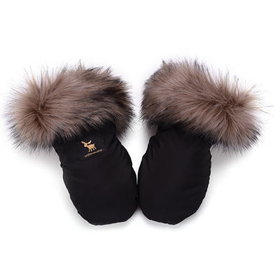 Črno-zlate rokavice za voziček SHINE YUKON (univerzalne), Cottonmoose
