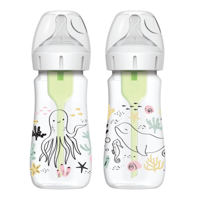 PP širokovratna steklenička 270 ml, OCEAN, 2 kom, Dr. Brown's